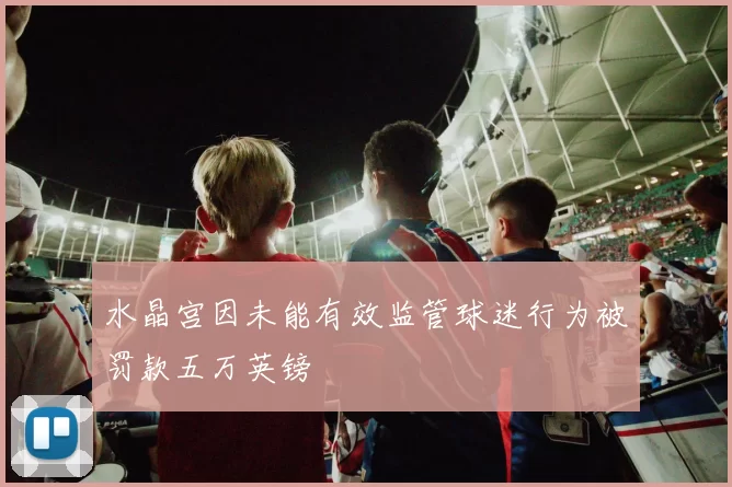水晶宫因未能有效监管球迷行为被罚款五万英镑